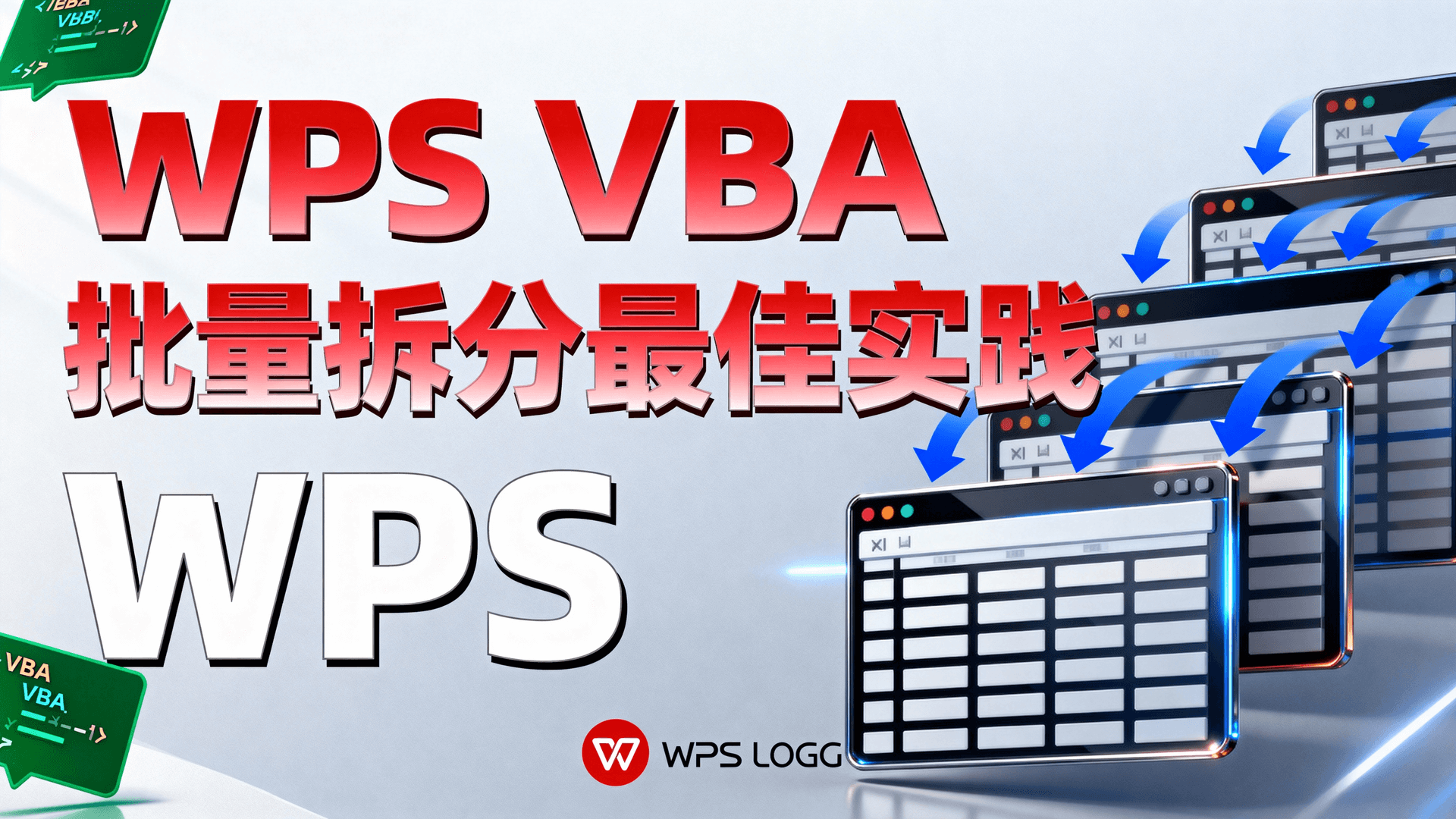WPS VBA批量拆分最佳实践