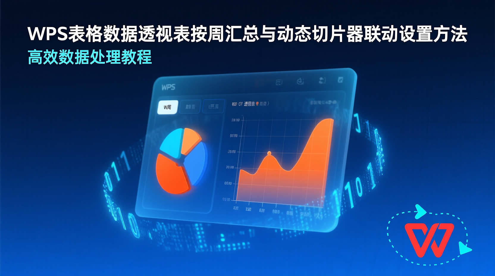 WPS表格数据透视表按周汇总与动态切片器联动设置方法