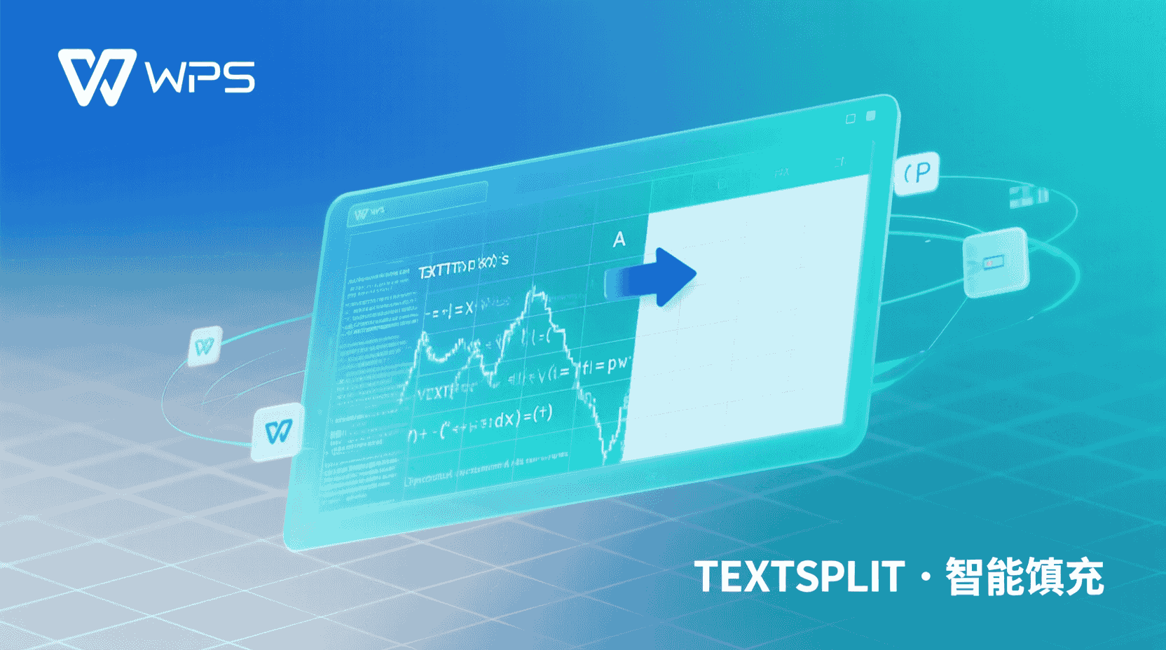 WPS表格TEXTSPLIT与自动填充空白单元格步骤
